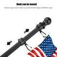 thumbnail image 5 of Outdoor Flag Pole,Flags Bracket,Stainless Steel Flagpoles Residential Heavy Duty for Outside House,Porch,Yard,Truck,Boat, 5 of 10