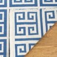 thumbnail image 4 of SAFAVIEH Montauk Alicia Geometric Cotton Area Rug, Blue/Ivory, 6' x 6' Round, 4 of 6