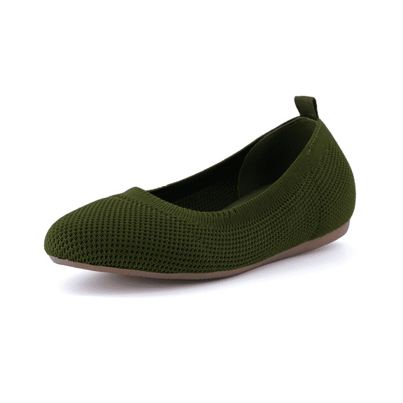 Cushionaire Whiz Knit Flats For Women | Soft Knit Slip On Flats | Comfortable Everyday Flats With Wide Widths Available