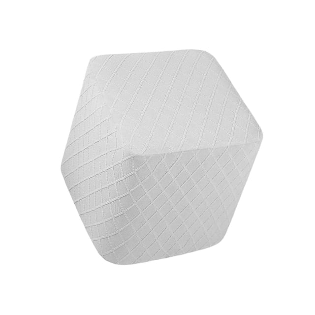 facefd Foot Rest Stool Covers Stool Protector Footstool Protector with Elastic Bottom for Living Room Gray