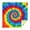 Colorful Rainbow Tie, variant on Colorful Ink Pattern Square Tablecloth,Waterproof Square Table Cover,Wipeable Spillproof Washable Table Cover for Home Kitchen Party Decor 42"X42"(107x107cm)