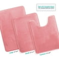 thumbnail image 3 of 3-Piece Non-Slip Bathroom Rug Set – Ultra-Absorbent Coral Fleece Mats for Toilet, Vanity & Wet Floors, Machine-Washable Anti-Skid Bath Mats&nbsp;, 3 of 9