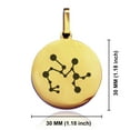 thumbnail image 2 of Stainless Steel Sagittarius (Centaur Archer) Astrology Constellation Round Medallion Keychain Circle Ring, 2 of 2