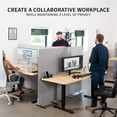 thumbnail image 5 of VIVO Gray 72 x 56 inch Privacy Panel Office Partition, Cubicle Room Divider, 5 of 8