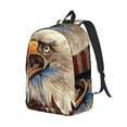 thumbnail image 2 of Balery Eagle With USA Flags Vintage Canvas Backpack for Men and Women - Large Capacity, Durable Travel Laptop Bag for School, Work, Hiking, and Outdoor Activities-Small, 2 of 7