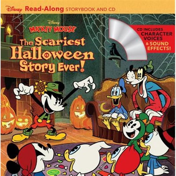 Pre-Owned Disney Mickey Mouse: The Scariest Halloween Story Ever! Readalong Storybook and CD [With Audio CD] (Paperback) 1368020526 9781368020527