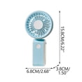 thumbnail image 3 of Oefntac Cool Desktop Handheld Lanyard Small Fan USB Rechargeable Quiet Portable Powerful Mini Personal Fan Outdoor Indoor, 3 of 7