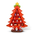thumbnail image 1 of Ounissouiy de decoración de árbol de Navidad adorno de muñeca escritorio centro de decoración Metal artesanía granja decorativa Kits de decoración para fiestas Rojo L, 1 of 6