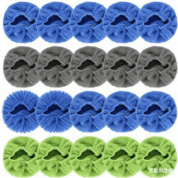 20PCS Car Windshield Cleaning Tool Bonnets, Microfiber Cleaning Cloth for Windshield Cleaning Tool, Replaced Car Care Microfiber Windshield Cleaner Cloths Pad, Fits 3" Plate (20PCS)