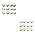 thumbnail image 1 of Bearachild 12 Pieces Home Restaurant Leaf Shaped Napkin Banquet Portable Ceremony Decoration Napkins Ornament Rhinestone Ring Oro 2piezas, 1 of 6