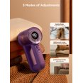 thumbnail image 5 of Rechargeable Fabric Shaver, 2 in 1 Electric Lint Remover with Lint Brush, Fuzz Lint Shaver, Sweater Shaver to Remove Pilling, Fabric Defuzzer for Clothes, Furniture (Purple), 5 of 9
