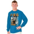 thumbnail image 3 of Popeye Stay Hungry Asian Inspired Men Big & Tall Long Sleeve Tee Brisco Brands 5X, 3 of 6