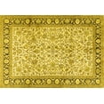 thumbnail image 1 of Ahgly Company Machine Washable Indoor Rectangle Persian Yellow Traditional Area Rugs, 3' x 5', 1 of 4