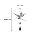 thumbnail image 3 of Bouanq Outdoor Wind Chimes Solar Butterfly Wind Chimes Luminous Wind Chime Butterfly Shape Fluorescent Acrylic Sheet Solar Heating Wind Chime Decorative for Garden Patio Home Party Yard, 3 of 4