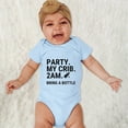 thumbnail image 2 of kpoplk Baby Girl Clothes Cotton Bubble Romper Floral Summer Bodysuits Short Sleeve Infant Outfit Set Size 3-6 Months,Blue, 2 of 4