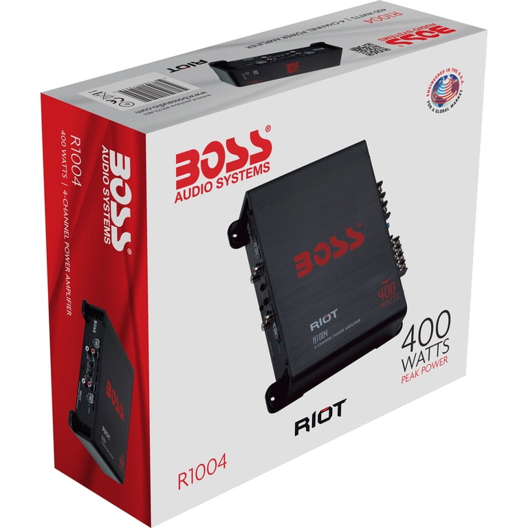 Free Shipping! Boss Audio Systems R1004 Riot Series 4 Channel Car