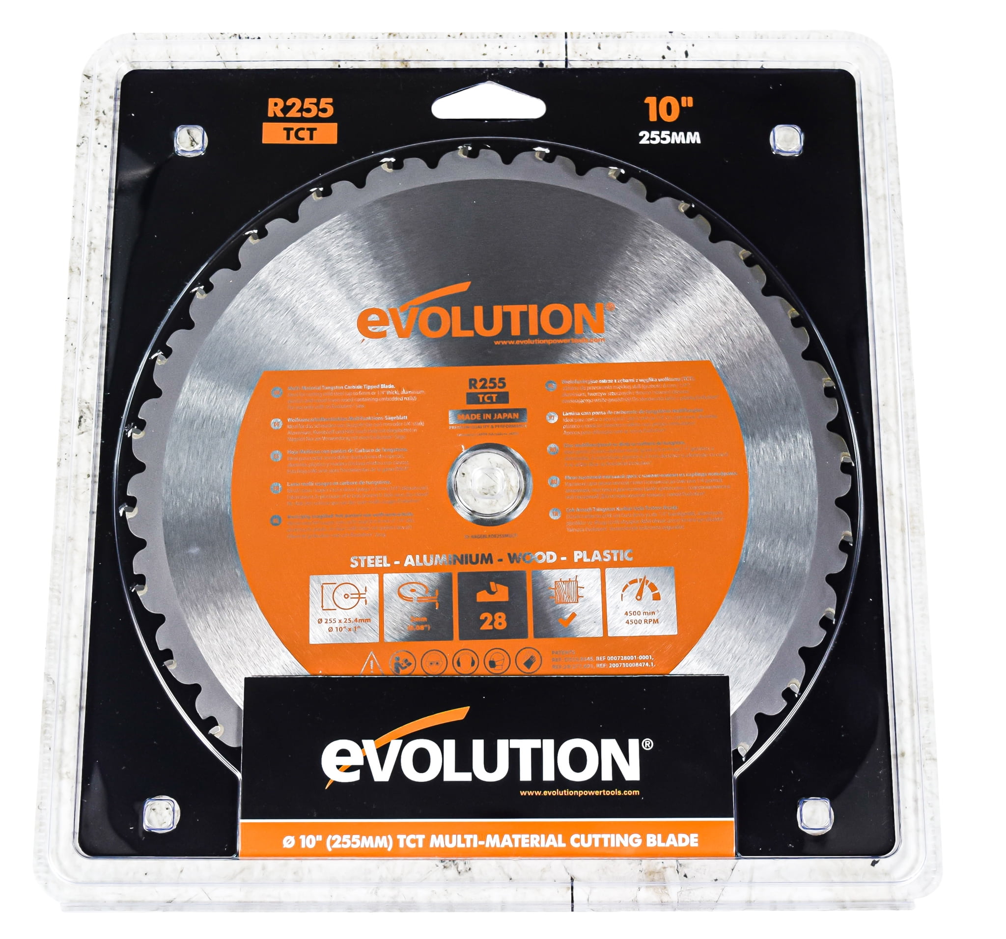 Evolution Power Tools R255tct Saw Blade 10 In Multipurpose Carbide Dry Cut for sale online 