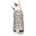 thumbnail image 5 of Uemuo White Popcorn for Winter Dog Hoodie Sweatshirts with Pockets Warm Dog Clothes for Small Dogs Chihuahua-XX-Large, 5 of 8