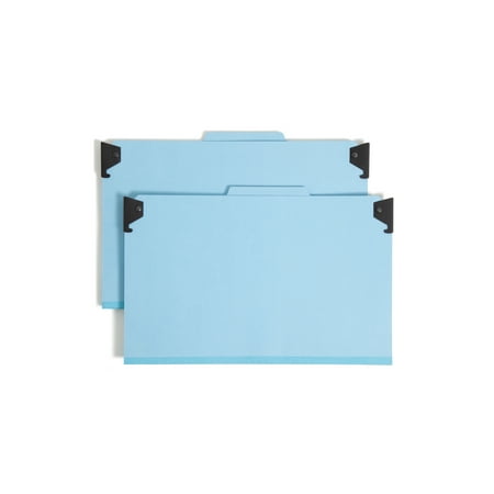 UPC: 0086486651653 | Smead FasTab® Hanging Classification Folders Blue 10/BX Legal (65165)