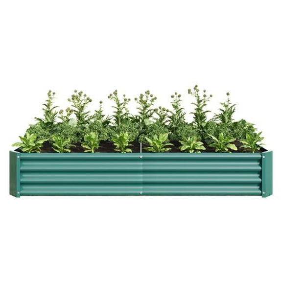 UBesGoo Raised Garden Bed 6Ã3Ã1ft,Planter Box - Green