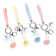 thumbnail image 2 of 1Pc Cartoon Keychain Alpaca Shaped Hanging Pendant Key Ring Bag Decoration（Orange）, 2 of 9