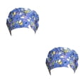 thumbnail image 2 of Transemion Operating Hats Nurse Durability Gourd-shaped Button Bright Colors Tie Back Multifunctional Work Uniform Working Caps G-06 2Set, 2 of 6