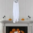 thumbnail image 5 of Halloween Ghost Decor 36" Hanging Ghosts Light up Kit Decor Warm LED Ghost Light Indoor Bedroom Wall Outdoor Party Garden Patio Front Porch Yard Scary Decoration Gifts,White, 5 of 6