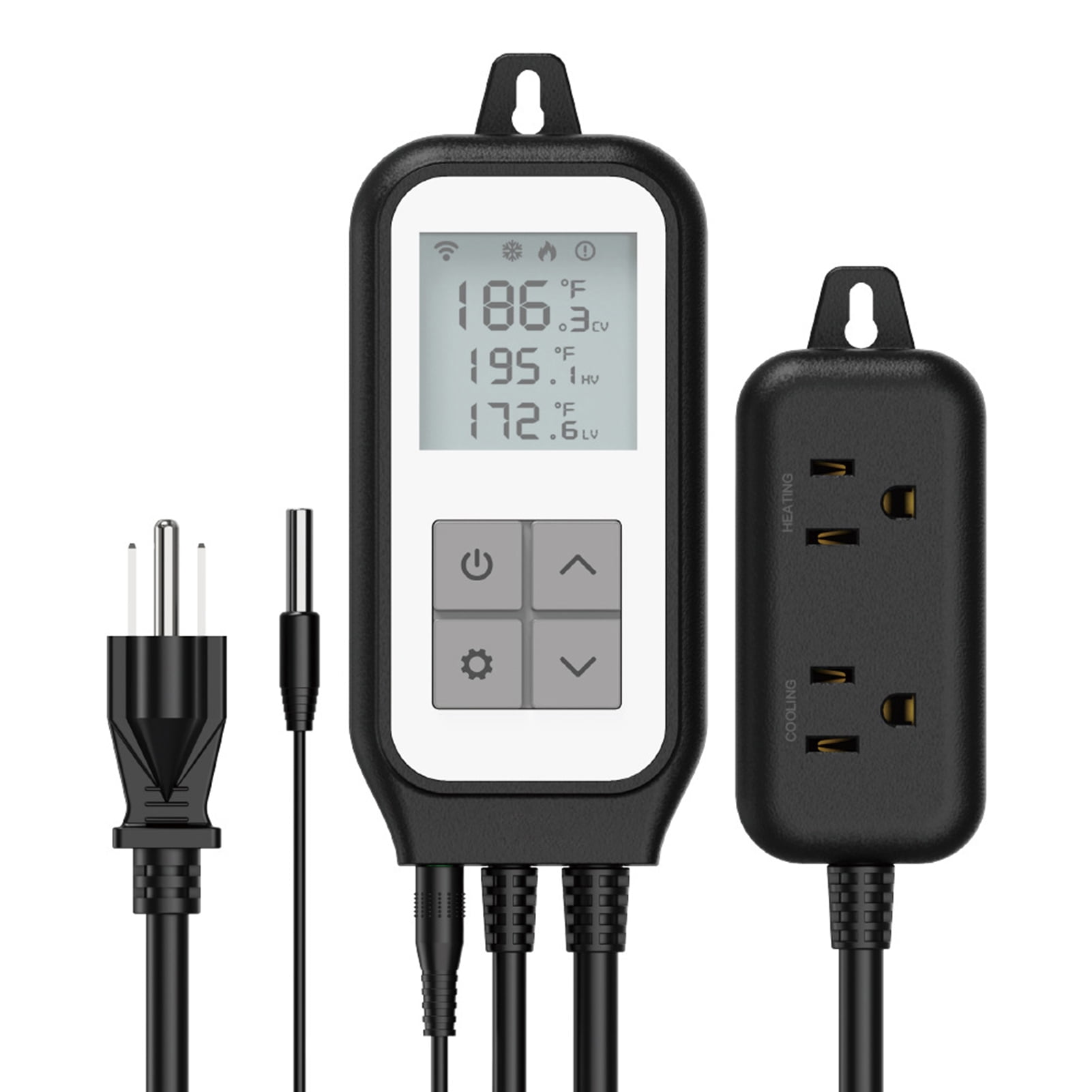 Romacci Wifi Digital Temperature Controller Heating Cooling Outlet Smart  Reptile Thermostat App Remote Control Temperature Controlling System For  Home-Brew Incubation Breeding Aquarium Greenhouse | Walmart Canada