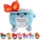 thumbnail image 1 of Muñeco de crochet inspirador hecho a mano con forma de basurero de apoyo emocional 2024, adorable muñeco de crochet con forma de basurero de apoyo emocional con tarjeta de aliento, regalo para mujeres, 1 of 7