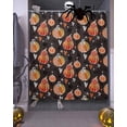thumbnail image 3 of Halloween Pumpkin Cobweb Shower Curtain Set ，Waterproof Fabric Shower Curtains Shower Curtains for Bathroom,Bathroom Decor 72"x72", 3 of 6
