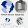 thumbnail image 5 of Designart 'Abstract White and Blue Grey Waves' Modern Circle Metal Wall Art 11x11 - Disc of 11, 5 of 5