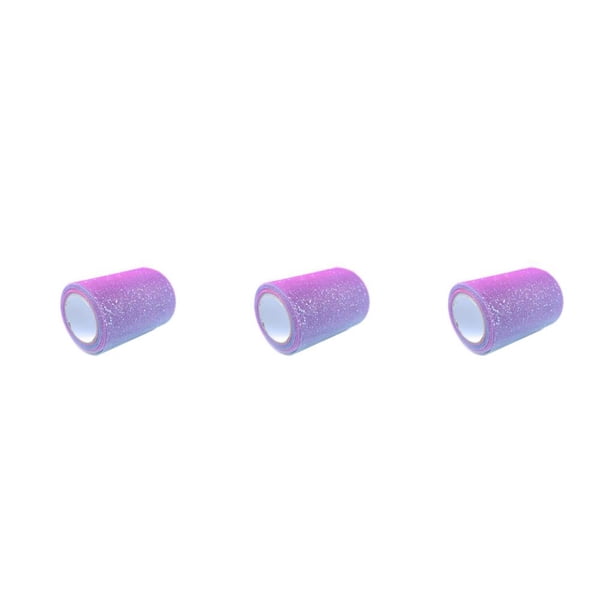 Wosthever Rollo de tul con purpurina, red de tul suave, lentejuelas huecas, rollos de arcoíris brillantes, decoraciones para vestidos, fiesta de Type1 NO1