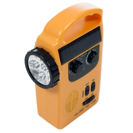 - Emergency Flashlight, Radio & Siren - 4 Power Supplies by Stalwart