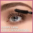 thumbnail image 6 of Maybelline Lash Sensational Washable Mascara Makeup, Volumizing, Lengthening, Full-Fan Effect, Blackest Black, 0.32 Fl Oz, 2 Count, 6 of 9