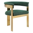 thumbnail image 3 of Meridian Furniture Romeo Green Boucle Fabric Dining Chair (Set of 2), 3 of 8