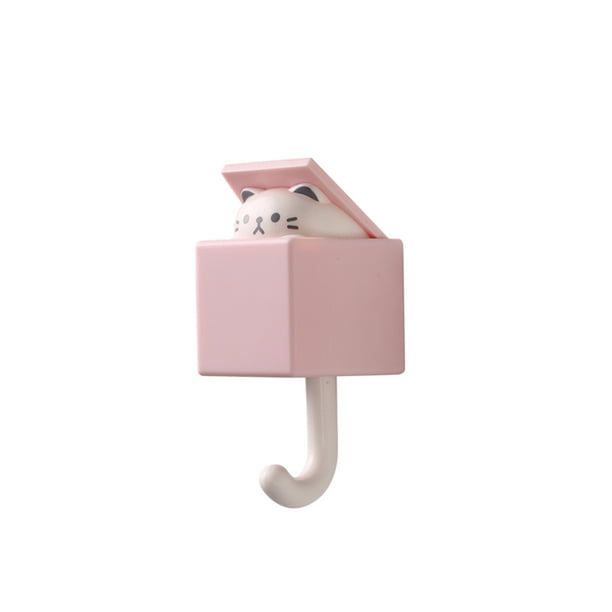 Bearachild Gancho de pared Adorable para el hogar, colgador de bolso para sala de estar y dormitorio, ropa sin pinchazos, pantalones, cinturones, Almacenamiento y organización del hogar tipo 4