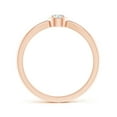 thumbnail image 2 of ANGARA Natural 0.15 Ct. Diamond Solitaire Promise Ring in 14K Rose Gold for Women (Ring Size: 3.5), 2 of 8