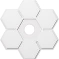 thumbnail image 1 of Ekena Millwork CMP36DY-06000 36 in. OD x 6 in. ID Square Daisy Architectural Grade PVC Contemporary Ceiling Medallion, 1 of 1