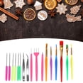 thumbnail image 2 of 17Pcs/Set Cookies Brush Set Fondant Stirring Pin Cake Decoration Tool for Home Bakery, 2 of 5