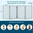thumbnail image 2 of PETMAKER 4-Panel Indoor Foldable Pet Gate for Stairs or Doorways (Gray), 2 of 6