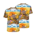 thumbnail image 6 of Rocae Animals on Noah's Ark1 for Breathable Men's Baseball T-Shirt Fashionable Casual Baseball Jersey, Moisture-wicking Sportswear Medium, 6 of 9