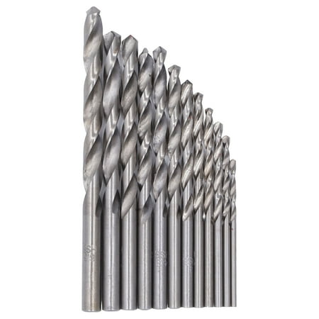 

HSS Drilling Bit Set 135 Degree 1/9in-1/4in Shank Wear Resistant Bits Fully Ground Cutting Fast Change For Metal Silver