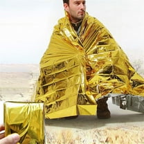 karymi Outdoor Emergency Solar Blanket Survival Insulating Mylar Thermal Heat Camping Gear Weekly flyer Gifts for Men