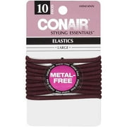 Conair Styling Essentials Large Brown Elastics, 1ct