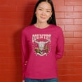 thumbnail image 4 of Country Wild Women's Long Sleeve T-shirt Steer Skull Desert Cowgirl Rodeo Farm Life, 4 of 7