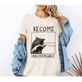 thumbnail image 3 of Funny Black Cat Graphic T-Shirt – "Become Ungovernable" Meme Tee for Men and Women, 3 of 8