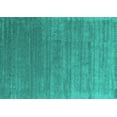 thumbnail image 1 of Ahgly Company Machine Washable Indoor Rectangle Abstract Turquoise Blue Contemporary Area Rugs, 8' x 12', 1 of 4