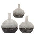 thumbnail image 4 of 12"H TEXTURED OVAL 2-TONE VASE, BEIGE, 4 of 4