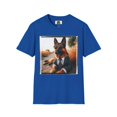 thumbnail image 3 of German Shepherd "I would rather be on the beach" Unisex Softstyle T-Shirt, 3 of 10