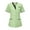 Light Green, variant on Scrubs For Women Tops, Scrubs Solid Colour V Neck Short Sleeve Button Tops With Pockets Outfits Fourth Shirts Tank Tops Tank Outfit Shirts Red (L, Red) ZMTing